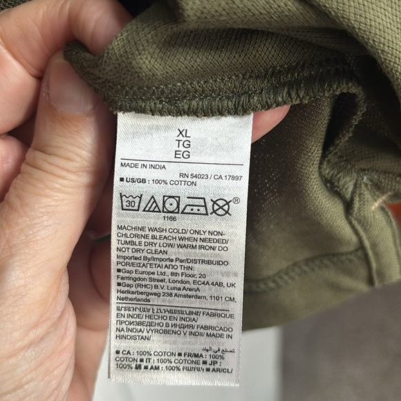 NWT BANANA REPUBLIC Men's Olive Green 100% Pique Polo Shirt size XL - Picture 6 of 10